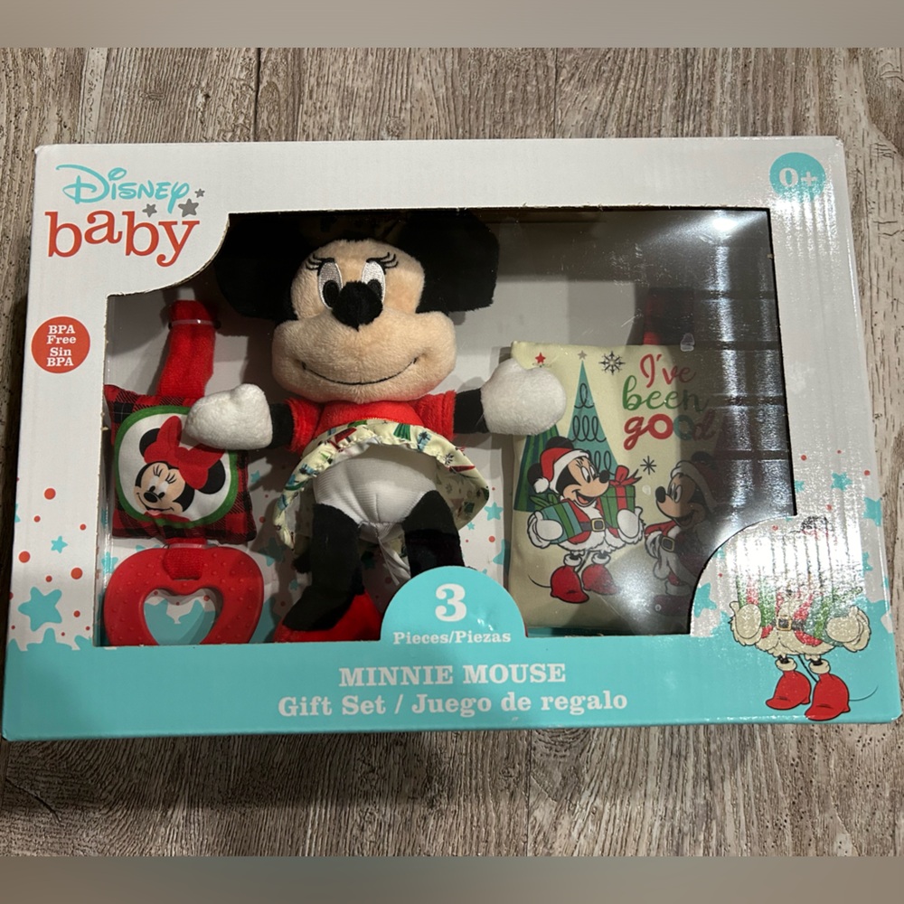 New Disney Baby Minnie Mouse Christmas Gift Set